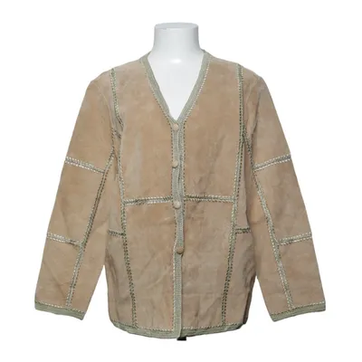 Jacket (Beige) from Coldwater Creek Leather, Polyester