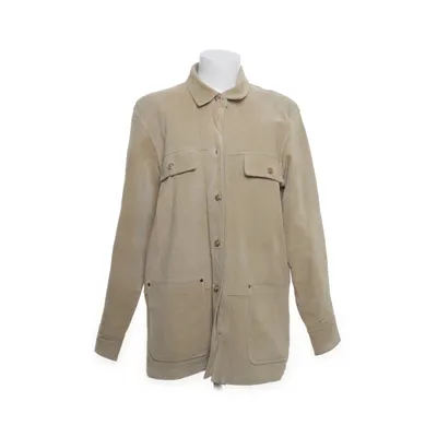 Leather jacket (Beige) from Miss Joy Leather, Viscose