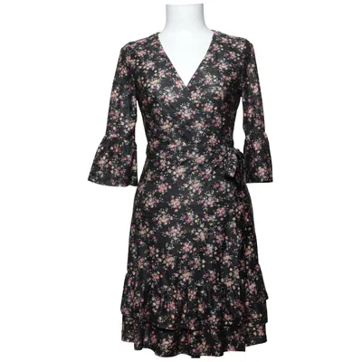 Omlottklänning (Svart, Flerfärgad) från Portmans Elastan, Polyester