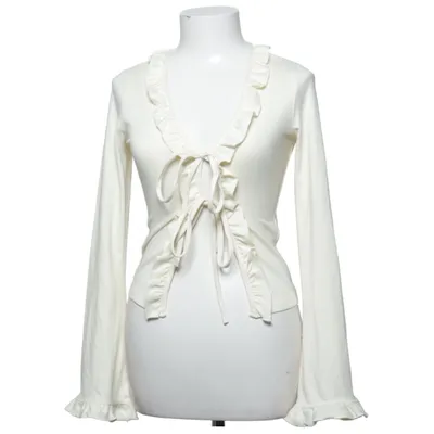 Cardigan (Wit) van Gina Tricot Elastaan, Polyester