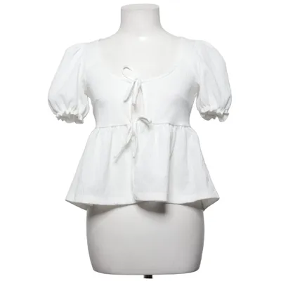 Dirndl blouse (White) from Gina Tricot Elastane, Polyester