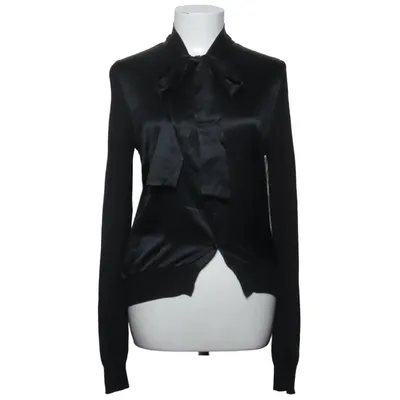 Strikblouse (Zwart) van Viktor & Rolf x H&M Polyamide, Zijde, Viscose, Wol