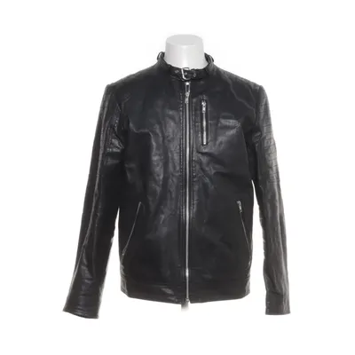 Läderjacka (Svart) från Premium by Jack & Jones Polyester, Skinn