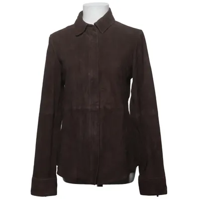 Leather jacket (Brown) from Zara Leather Collection Leather