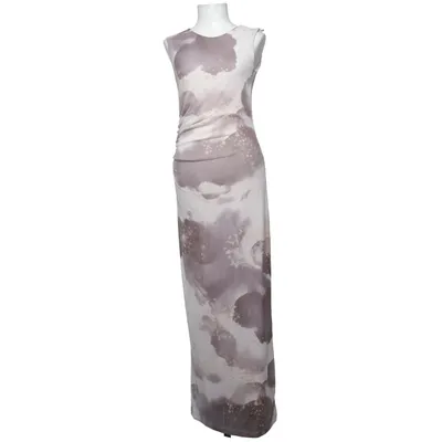 Maxikjole (Brun, Hvid, Flerfarvet) fra Sinsay Elastan, Polyester