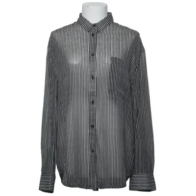 Shirt (Black, White) from American Vintage Silk