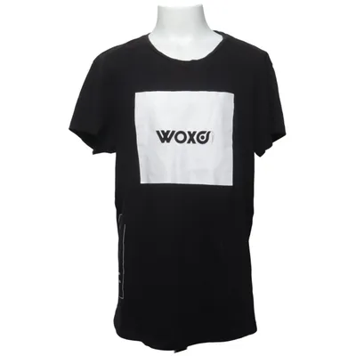T-shirt (Sort, Hvid) fra Woxo 720° Bomuld