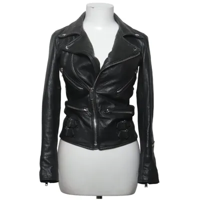 Bikerjacka (Svart) från Deadwood Skinn, Återvunnen polyester