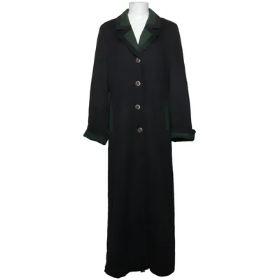Coat (Black, Green) from Steinbock Acetate, Viscose