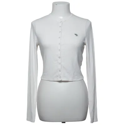 Cardigan (Blanc) de Abercrombie & Fitch Élasthane, Modal, Polyester