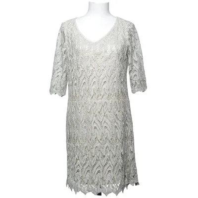 Dress (Gray) from Oky Coky Polyester, Viscose