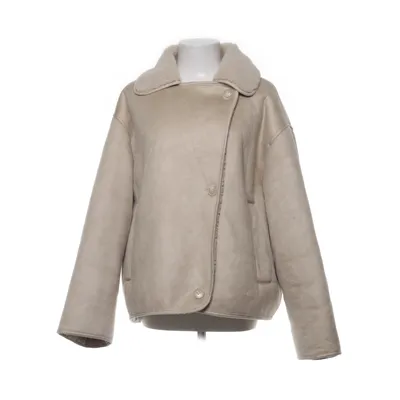 Shearling jas (Beige) van Zara Polyester