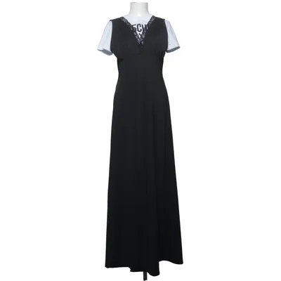 Maxi jurk (Zwart) van Moschino Jeans Elastaan, Polyester