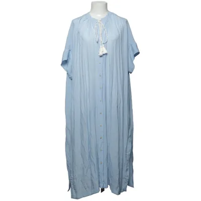 Kjole (Blå) fra Mat. Polyester, Viscose