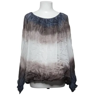 Blouse (Blue, White, Gray) from Nina Kendosa Acrylic, Elastane, Mohair, Polyamide