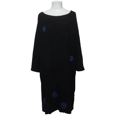 Jurk (Zwart, Blauw, Meerkleurig) van Du Milde Elastaan, Metallvezel, Viscose