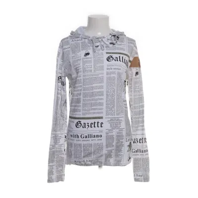 Hoodie (White, Multicolored) from John Galliano Cotton