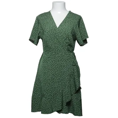 Omlottklänning (Grön, Vit) från Shein Polyester