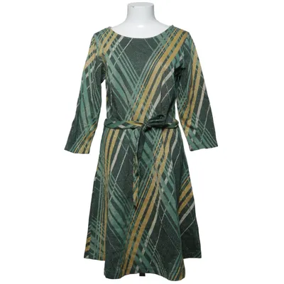 Jurk (Groen, Geel, Meerkleurig) van King Louie Katoen, Elastaan, Metallvezel, Polyester