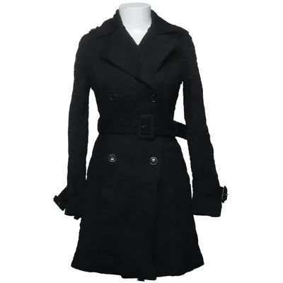 Trenchcoat (Svart) från Voodoo Vixen Bomull, Elastan, Polyamid, Polyester