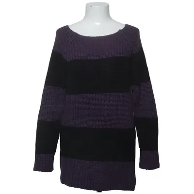 Sweater (Purple, Black) from Size 8 Needle Acrylic, Cotton