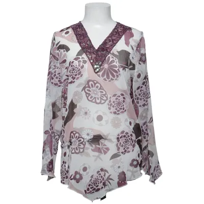 Blouse (White, Purple, Multicolored) from VISUAL