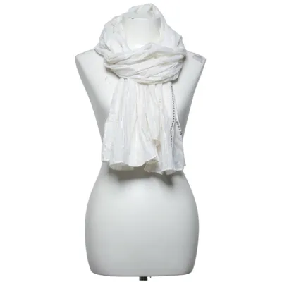Sjaaltje (Wit, Goud) van Takko Fashion Katoen, Metallvezel