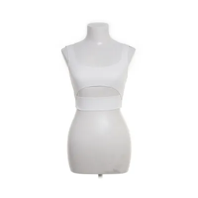 Crop top (White) from Zara Elastane, Polyester, Viscose