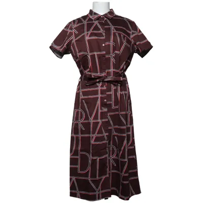 Shirt dress (Brown, Red, White) from D'auvry Cotton, Elastane