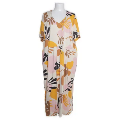Dress (Beige, Multicolored) from Pure by Ulla Popken Organic cotton