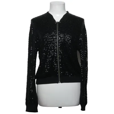 Bomberjacke (Schwarz) von Jimmy Choo for H&M Kaschmir, Baumwolle