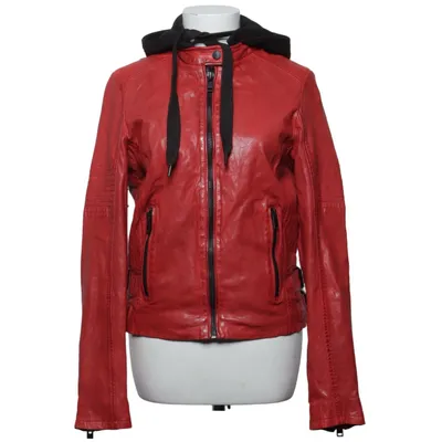 Leather jacket (Red, Black) from Gipsy Cotton, Leather