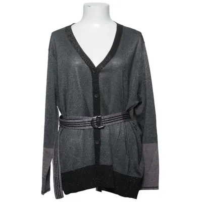 Cardigan (Gray, Multicolored) from Luisa Cerano Elastane, Metallic fiber, Polyamide, Polyester, Viscose