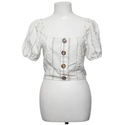 Dirndl blouse (White, Black) from River Island Cotton, Linen