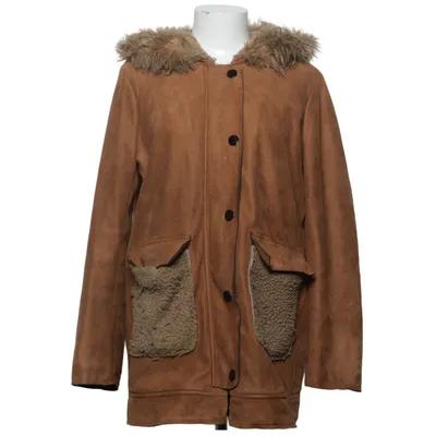 Shearling jas (Bruin) van Mim Acryl, Polyester