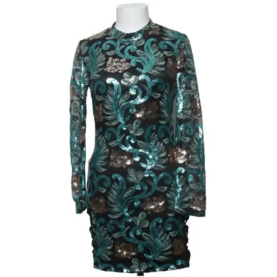 Cocktailkjole (Sort, Turkis, Guld) fra Danity Polyester