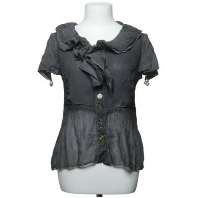 Bluse (Grau) von Elisa Cavaletti Baumwolle, Polyester