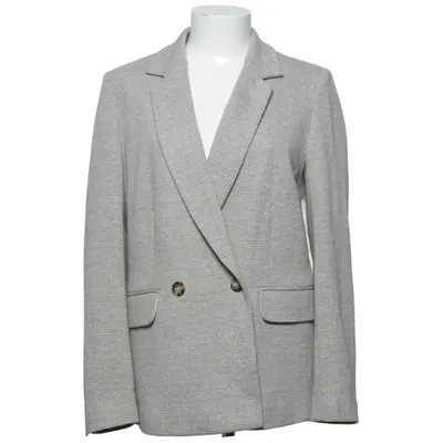 Blazer (Gray) from Oui Cotton, Polyester, Viscose