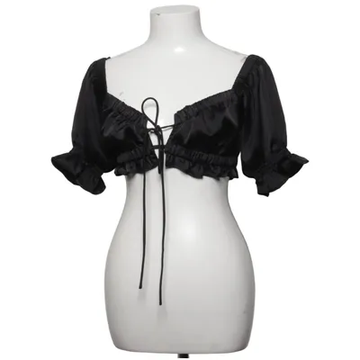 Crop top (Zwart) van Gina Tricot Elastaan, Polyester