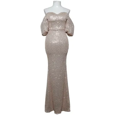 Robe de soirée (Or) de Fashion Nova Élasthane, Polyester