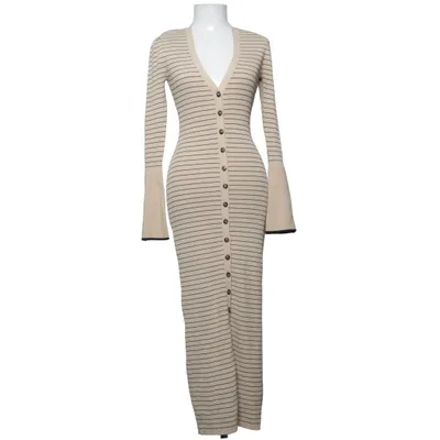 Maxi dress (Beige, Black) from Adoore Elastane, Polyamide, Viscose