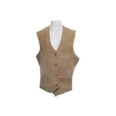 Leren vest (Beige) Suède