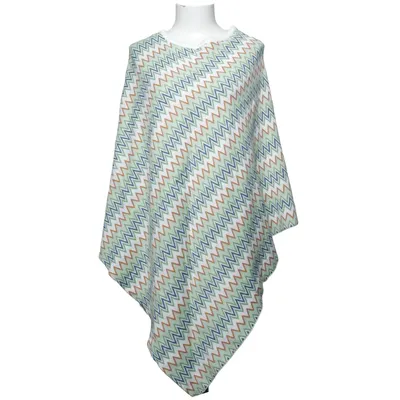 Poncho (Green, Blue, Multicolored) from BPC Acrylic, Cotton
