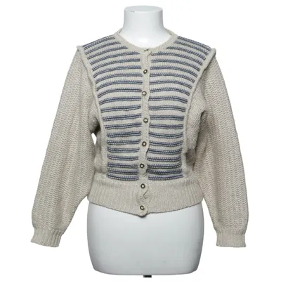 Cardigan (Beige, Bleu) de Steffner Lin, Laine