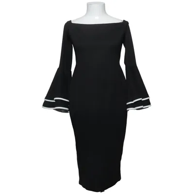 Klänning (Svart, Vit) från Boohoo Night Elastan, Polyester