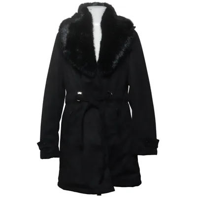 Coat (Black) from Softy Elastane, Polyester