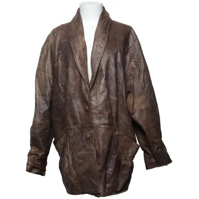 Läderkappa (Brun) från vera pelle Skinn