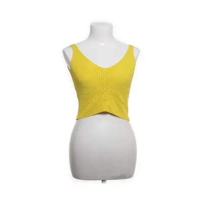 Crop top (Geel) van Kikisix Polyester, Viscose
