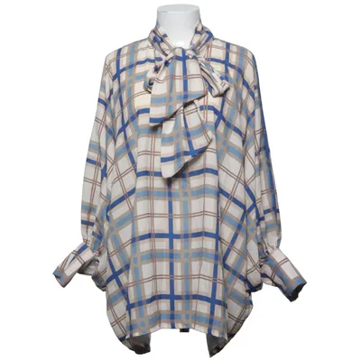 Strikblouse (Beige, Blauw) van Garconne Elastaan, Polyester