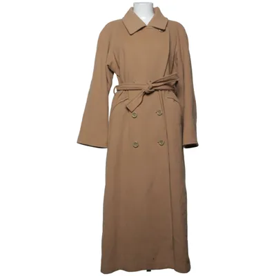 Coat (Beige) from Jensen Cashmere, Polyamide, Polyester, Wool